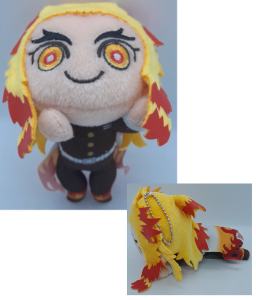 [ Demon Slayer Extra Nesoberi Plush Key Chain KYOJURO RENGOKU ]