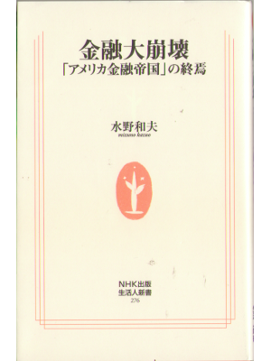 水野和夫 [ 金融大崩壊 アメリカ金融帝国の終焉 ] 新書 33