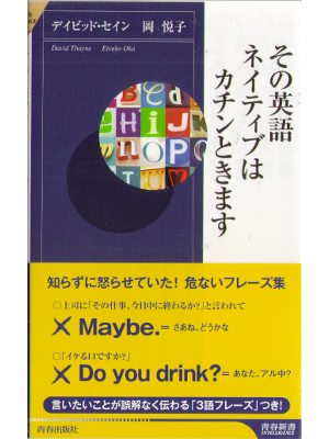 デイビッド・セイン [ その英語ネイティブはカチンときます ] 語学 青春新書 2010